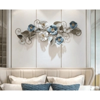 Blue And White Petal Wall Art