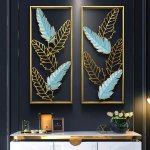 Aureate Petals Frame Metal Wall Art