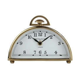 Luna Desk Clock in Gold