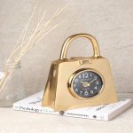 Bag of Time Table clock in Gold