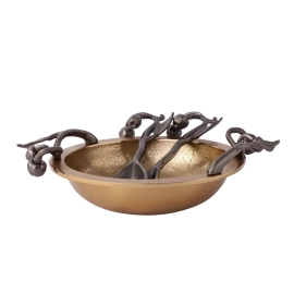 Cherry Vine Black Décorative Bowl Set