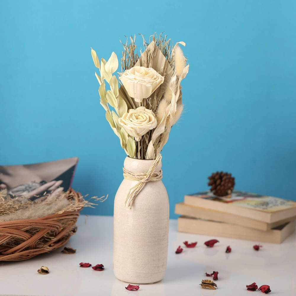 Lea Dried Yellow Delight Vase