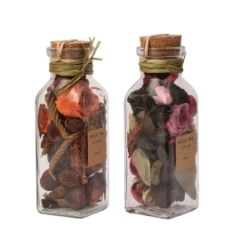 Lea Dried floral Sunset Orange & Rose Red Aromatic Potpourri Set (big)