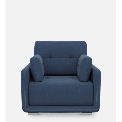 Cedar Fabric 1 Seater Sofa in Blue Color image