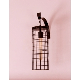 Metal mesh wall sconces light Black