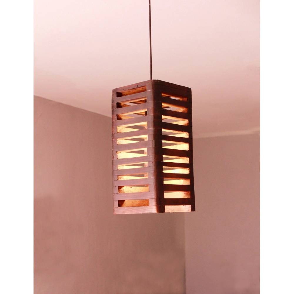 Wooden ceiling light