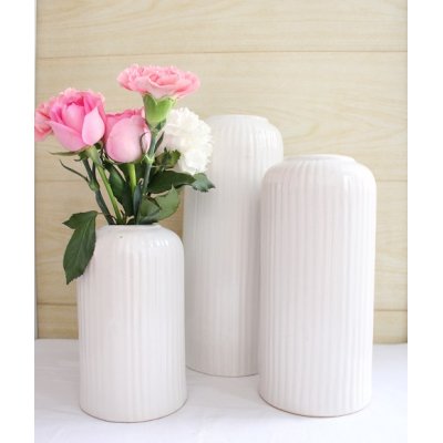 White Gang Vase Set of 3 image