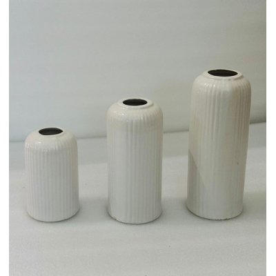 White Gang Vase Set of 3 image