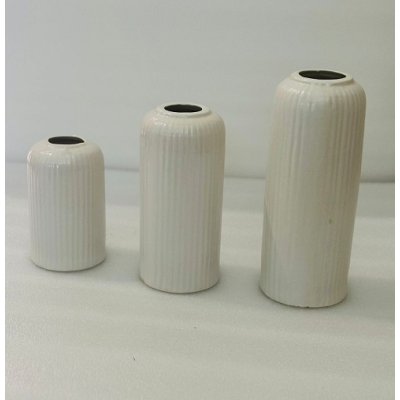 White Gang Vase Set of 3 image