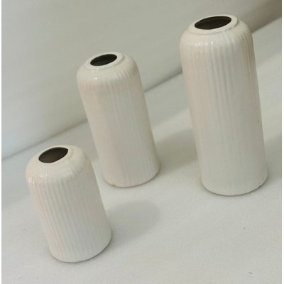 White Gang Vase Set of 3 image