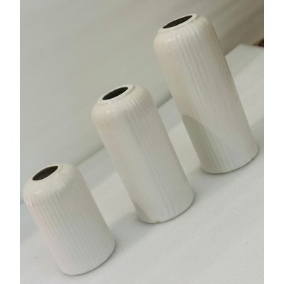 White Gang Vase Set of 3 image