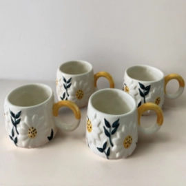 Lilly Coffee Mugs - Pack of 4 