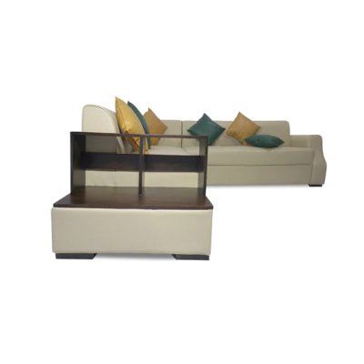 Arlo RHS Sectional Sofa in Beige Color in L Shape image