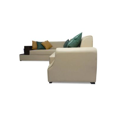 Arlo RHS Sectional Sofa in Beige Color in L Shape image