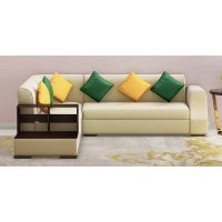 Arlo RHS Sectional Sofa in Beige Color in L Shape