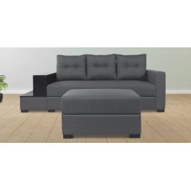 Alora Fabric 3 Seater Sofa in Grey Colour