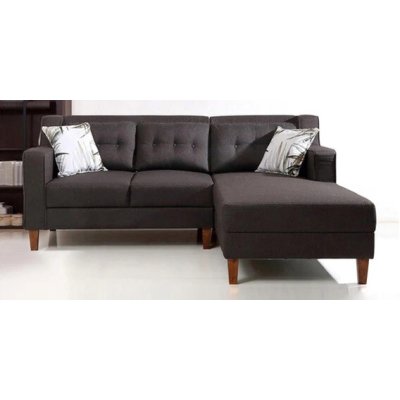 Alonis 5 Seater LHS Sectional Sofa In Brown Colour