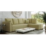 Lara Fabric LHS Sectional Sofa in Laguna Yellow Colour