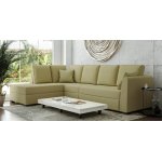 Lara Fabric RHS Sectional Sofa in Laguna Yellow Colour