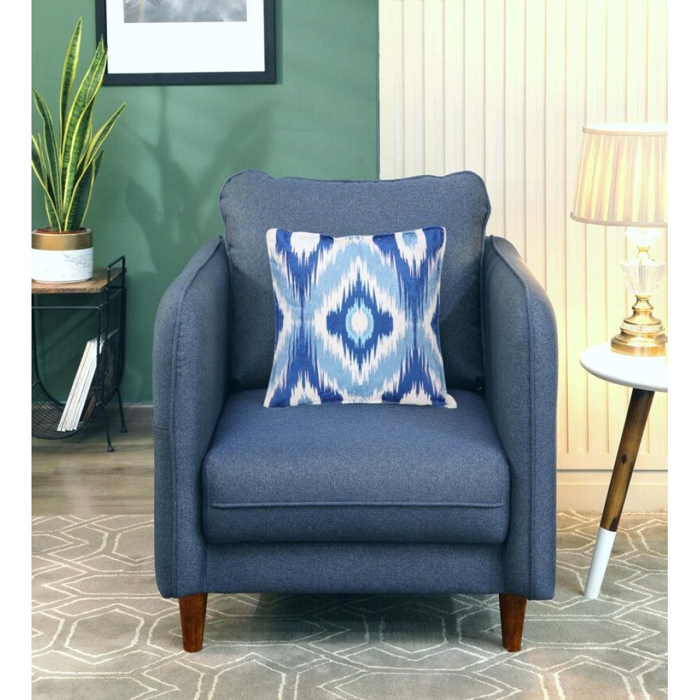 Amelio 1 Seater Sofa In Blue Colour