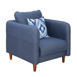 Amelio 1 Seater Sofa In Blue Colour