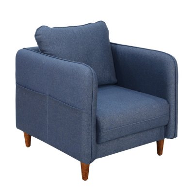 Amelio 1 Seater Sofa In Blue Colour image