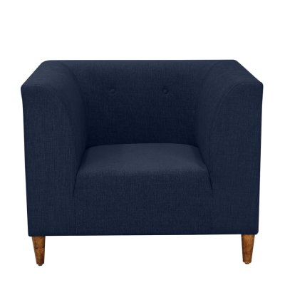 Armando Fabric 1 Seater Sofa In Blue Color image