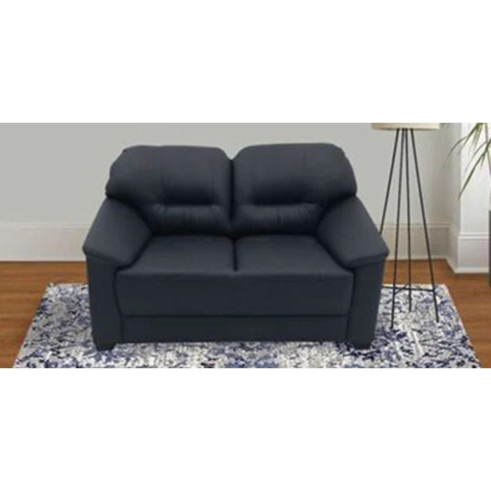 Croma Leatherette 2 Seater Sofa in Dark Blue Color