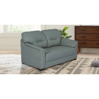 Croma Leatherette 2 Seater Sofa in Grey Color