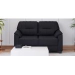 Croma Leatherette 2 Seater Sofa in Black Color