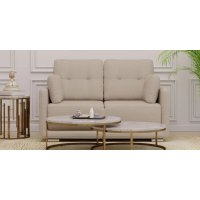 Cedar Fabric 2 Seater Sofa in Beige Color