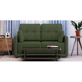 Cedar Leatherette 2 Seater Sofa in Olive Color