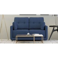 Cedar Fabric 2 Seater Sofa in Blue Color