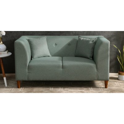 Armando Fabric 2 Seater Sofa In Ash Grey Color