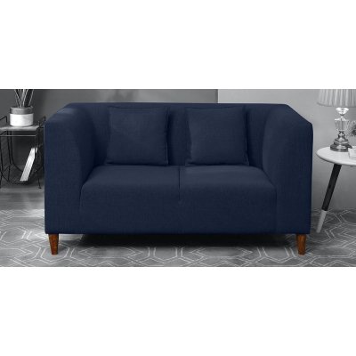 Armando Fabric 2 Seater Sofa In Navy Blue Color