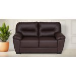 Napa Leatherette 2 Seater Sofa in Brown Color