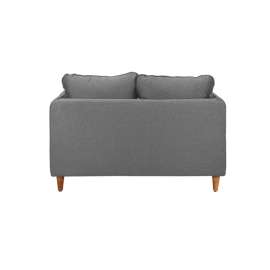 Amelio Velvet 2 Seater Sofa In Charcoal Grey Colour