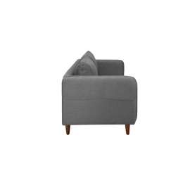 Amelio Velvet 2 Seater Sofa In Charcoal Grey Colour