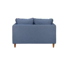 Amelio Velvet 2 Seater Sofa In Blue Colour