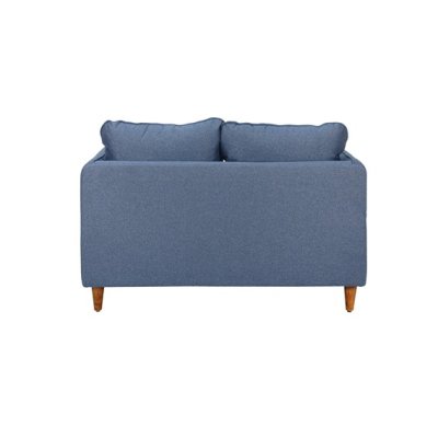 Amelio Velvet 2 Seater Sofa In Blue Colour image