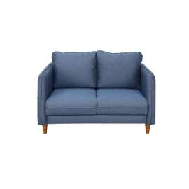 Amelio Velvet 2 Seater Sofa In Blue Colour