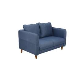 Amelio Velvet 2 Seater Sofa In Blue Colour