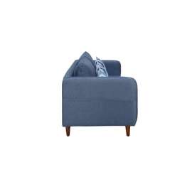 Amelio Velvet 2 Seater Sofa In Blue Colour