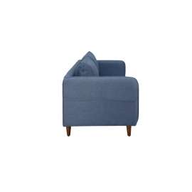 Amelio Velvet 2 Seater Sofa In Blue Colour