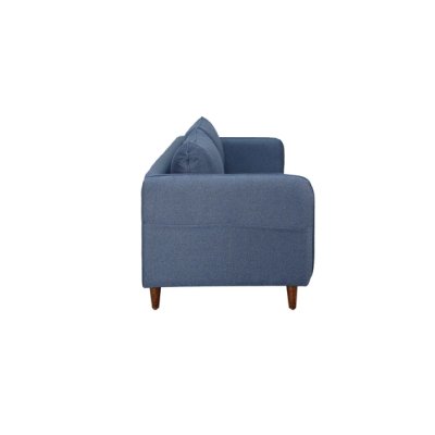 Amelio Velvet 2 Seater Sofa In Blue Colour image