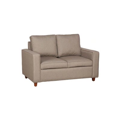 Belindra Fabric 2 Seater Sofa In Brown Colour image