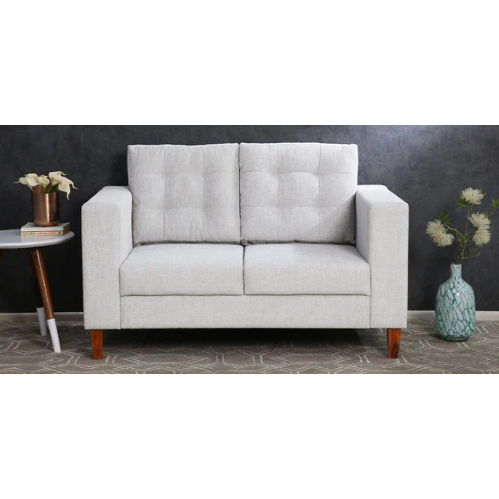 Cindy Fabric 2 Seater Sofa In Ash Grey Colour