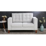 Cindy Fabric 2 Seater Sofa In Ash Grey Colour