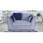 Crown Fabric 2 Seater Sofa in Grey Colour