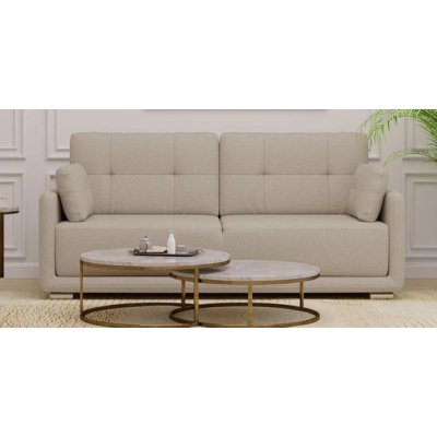 Cedar Fabric 3 Seater Sofa in Beige Color image